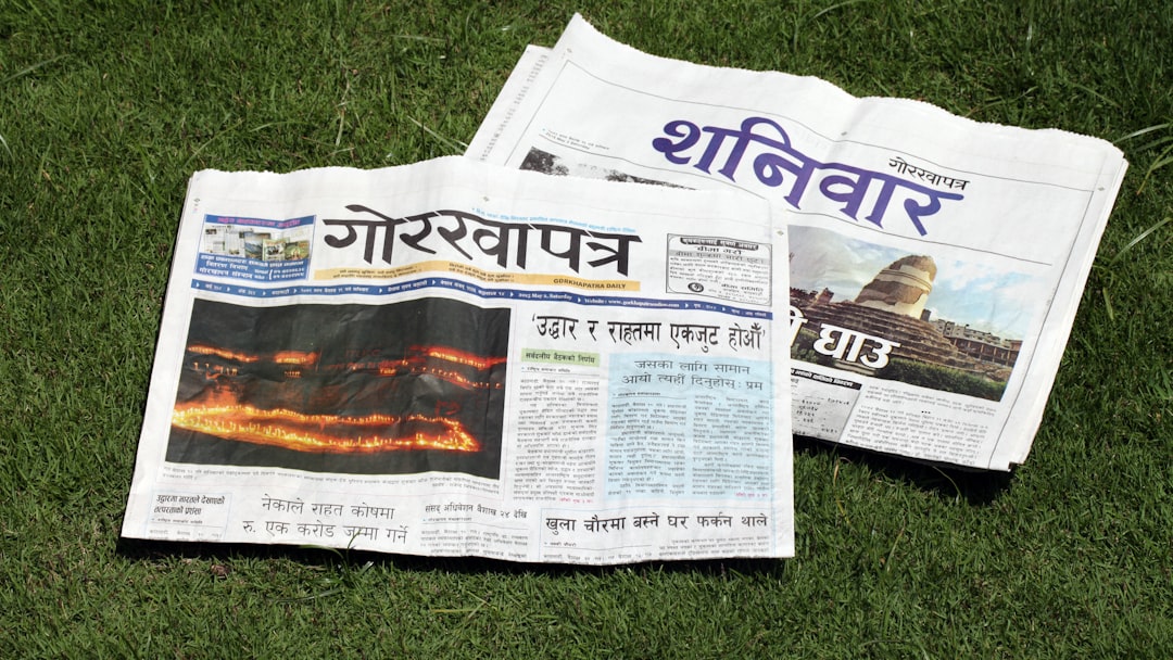 newspaper article with propaganda headline