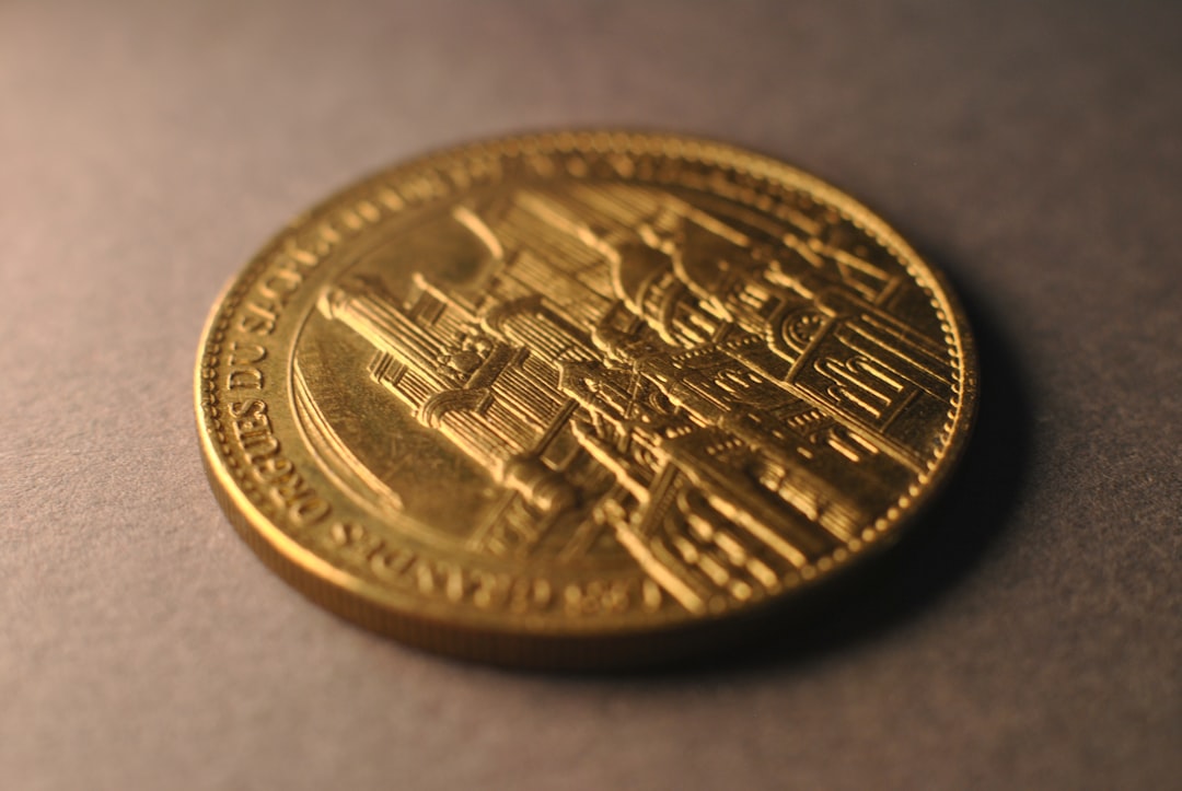 Stylized illustration of bitcoin coins with a crown on top