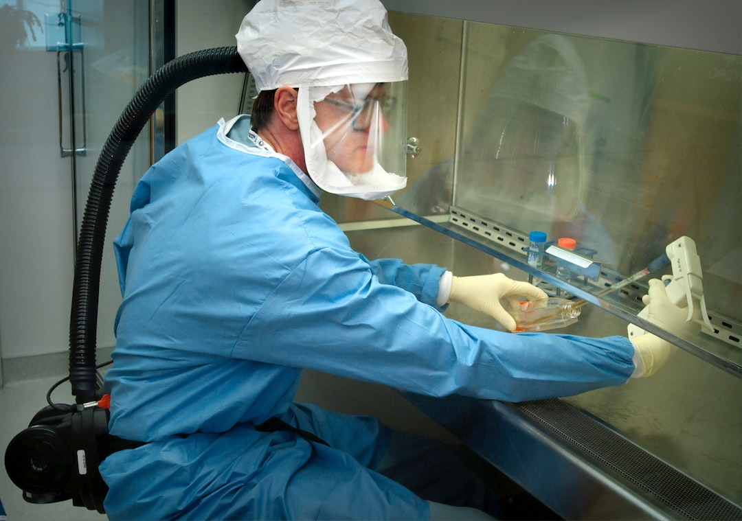 Concrete image of Medical professional extracting stem cells from a patient